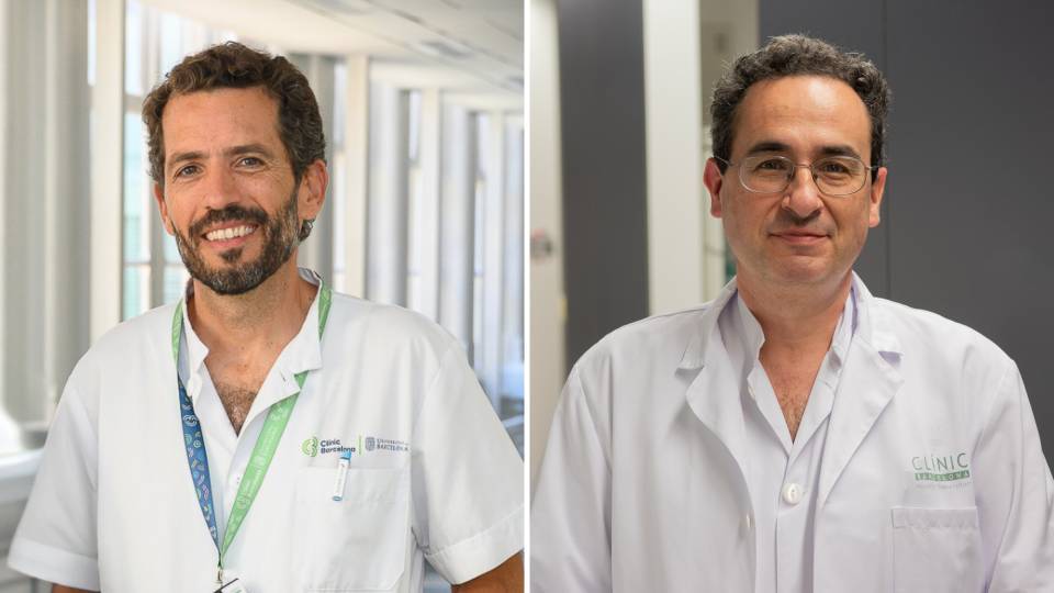 Francesc Balaguer on the left, Manel Juan on the right.